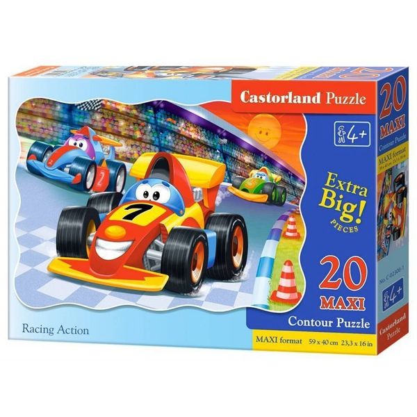 Puzzle 20el.maxi racing action CASTOR zdjęcie 1