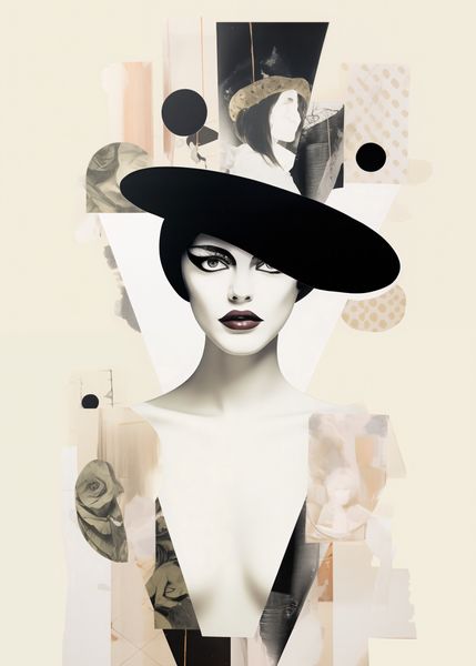 Plakat 50x70cm Portret en Décalage zdjęcie 1