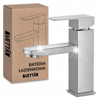 Bateria stojąca umywalkowa kran do umywalki zlewu chromowa niska VETTÄ