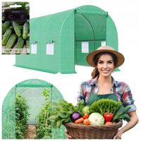 TUNEL OGRODOWY FOLIOWY SZKLARNIA 10m2 TF04G 4x2,5m ZIELONY SOLIDNY