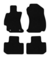 Dywaniki welurowe CARLUX-SILVER czarne/srebrne do Subaru Forester V