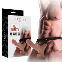 intense harness system silikonowy model anatomiczny 16x3,5 cm beżowy