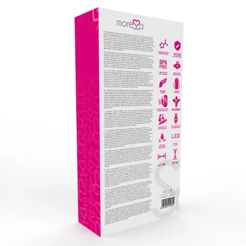 moressa odilon premium - masażer silikonowy usb, 7 trybow, 25 cm na Arena.pl