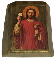 Ikona Jezus z Hostią mała
