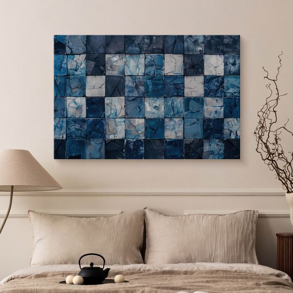 Obraz Ścienny Do Salonu Geometryczna Mozaika Abstrakcja 40cm x 30cm zdjęcie 5