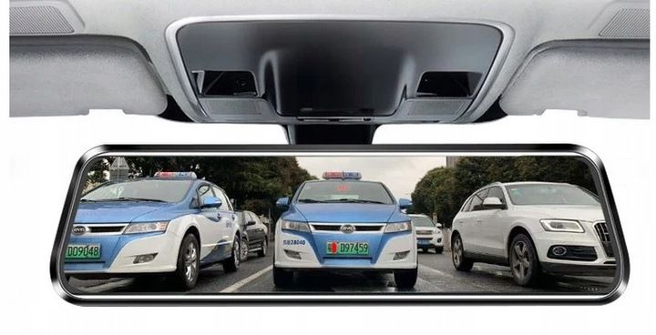 WIDEOREJESTRATOR SAMOCHODOWY LUSTERKO TYŁ 10 CALI zdjęcie 3