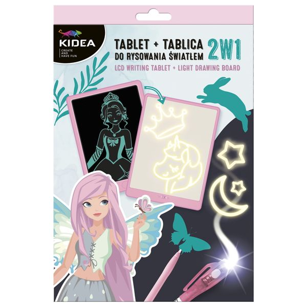 TABLET TABLICA DO RYSOWANIA ŚWIATŁEM 2W1 A1 KIDEA zdjęcie 1