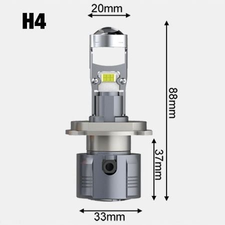 ŻARÓWKI LED H4 30000lm RETRIFY S&D PROJECTOR 100% IDEALNE ODCIĘCIE SOCZEWKA na Arena.pl