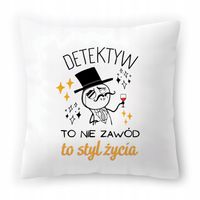 Dla Detektywa Poduszka Na Urodziny Na Prezent Z Nadrukiem Ze Zdjęciem