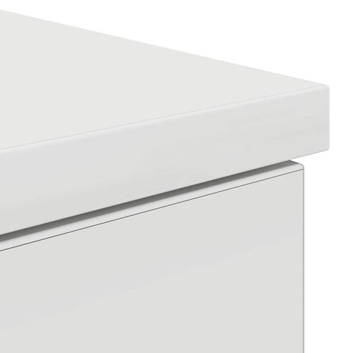 Biurko z półką Biały 140 x 49 x 76 cm Materiał drewnopochodny na Arena.pl