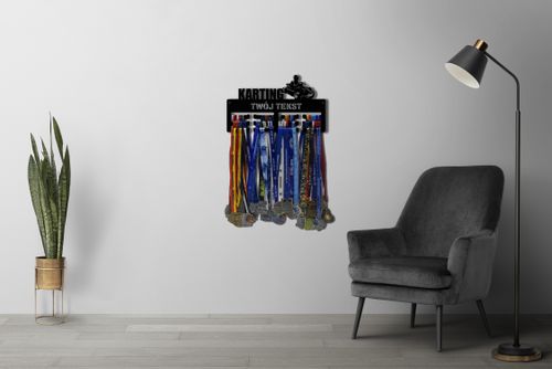 Wieszak na medale KARTING twoje imię dowolny tekst 146.3 na Arena.pl