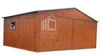 GARAŻ BLASZANY 6m x 5m dwuspad 2x Brama + drzwi + okno  ID395 6x5