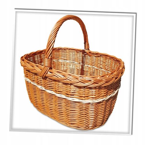 KOSZ WIKLINOWY KOSZYK NA ZAKUPY PIKNIK GRZYBY na Arena.pl