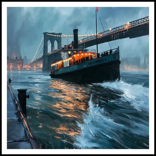 Plakat 80x80cm Stary Parowiec na Arena.pl