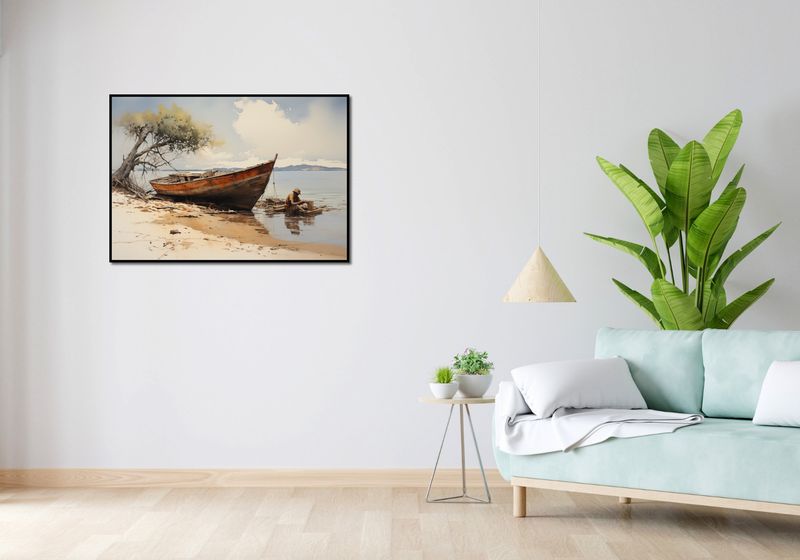 Plakat 100x70cm Spokój Przybrzeża zdjęcie 4