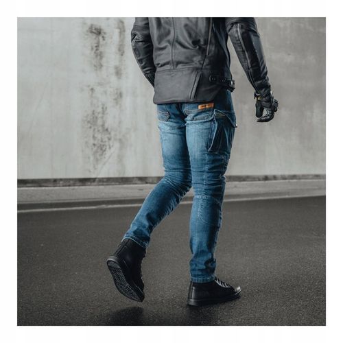 Spodnie jeansy motocyklowe REBELHORN VANDAL DENIM BLUE niebieski GRATISY na Arena.pl