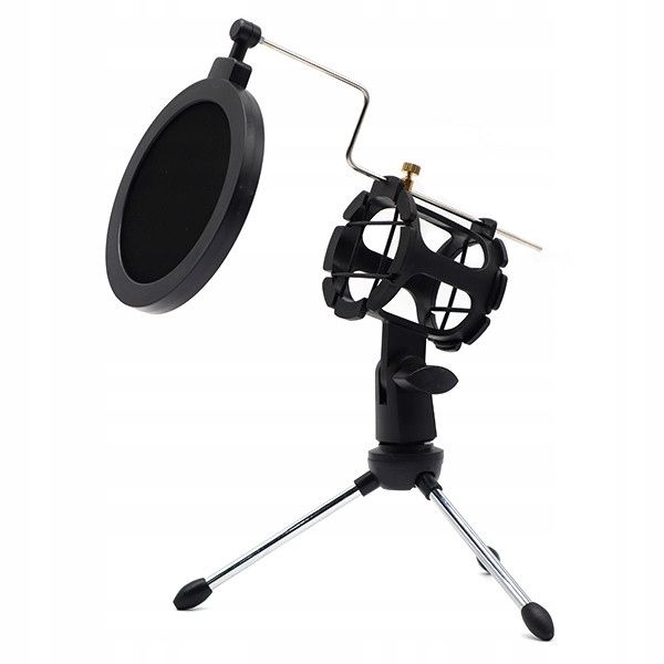 MIKROFON ZE STATYWEM STOJAKIEM DO NAGRYWANIA STUDYJNY YOUTUBE GAMING zdjęcie 4