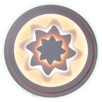 LAMPA sufitowa VEN P-666/9 dekoracyjna OPRAWA plafon LED 74W kwiat biały