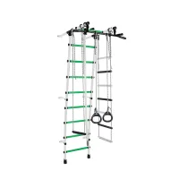 Drabinka gimnastyczna Gamma Spiral z akcesoriami jasnozielony
