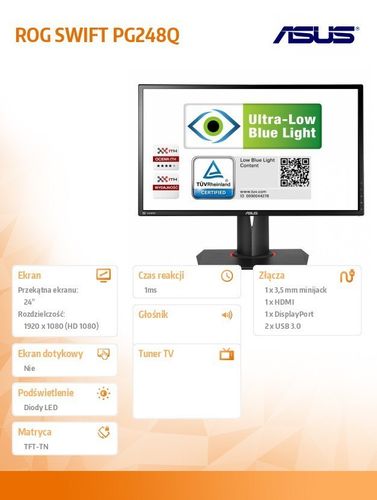 Asus 24'' PG248Q na Arena.pl