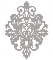 Z16 Zawieszka AŻUR ozdoba dekoracj GLAMUR j. szary