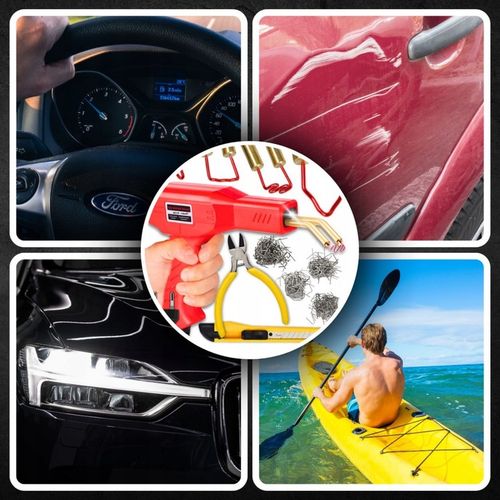 Zestaw Spawarka do Plastiku Zgrzewarka Zszywarka Lutownica do Tworzywa na Arena.pl