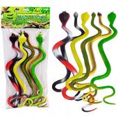 WĄŻ ŻMIJA KOBRA GUMOWY ZESTAW 6 SZTUK 13W