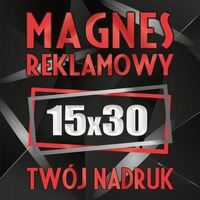Magnesy reklamowe na samochód auto reklama magnetyczna 15x30 cm