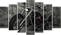 80CM 140CM OBRAZ 7 ELEM MOTOCYKL ŚCIENNY