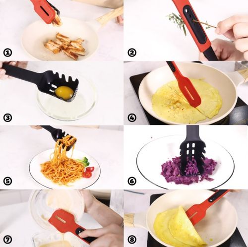 Przyrząd kuchenny Cooki wielofunkcyjny 8w1 łyżka do makaronu łopatka na Arena.pl