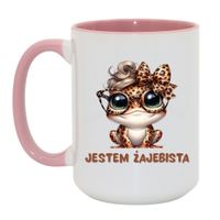 Duży Biało-Różowy 450 ml