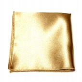 Poszetka złota do marynarki jednokolorowa chusteczka