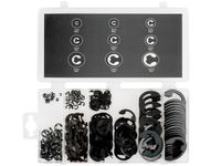 Pierścienie zabezpieczające typu E komplet 300szt