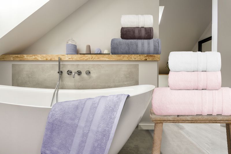 Ręcznik River 70x130 gruby bawełna Greno brązowy zdjęcie 9