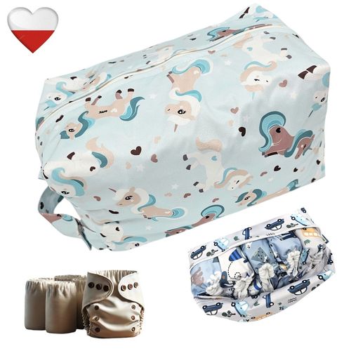 TORBA  na Pieluszki  JEDNOROŻCE MIĘTOWE, NappiMe na Arena.pl