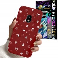 ETUI DO SAMSUNG J5 2017 - ŚWIĄTECZNE WZORY CHOINKA MIKOŁAJ + FOLIA