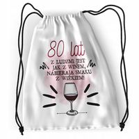 Plecak Urodziny 80 80Te Sportowy Szkolny Worek Z Nadrukiem Ze Zdjęciem