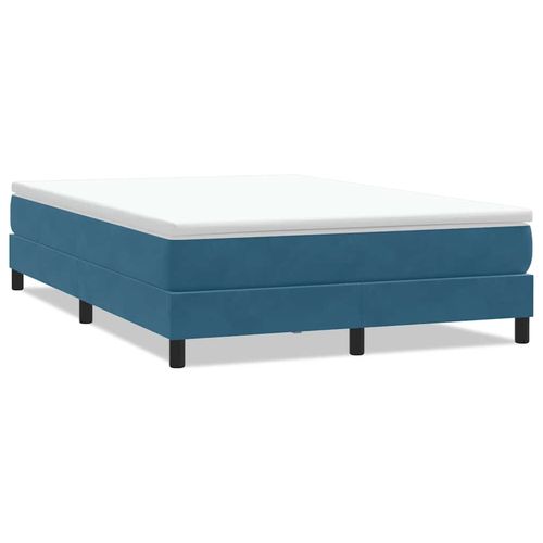 Łóżko typu Box Spring bez materaca Ciemnoniebieskie 160x220 cm na Arena.pl