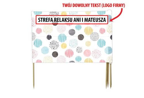 PARAWAN PLAŻOWY Kolorowe kółka z indywidualnym napisem 8 PANELI 34.8 na Arena.pl