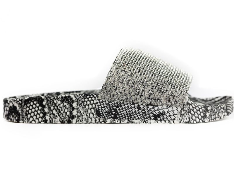Klapki gumowe wężowy wzór cyrkonie 36 zdjęcie 5