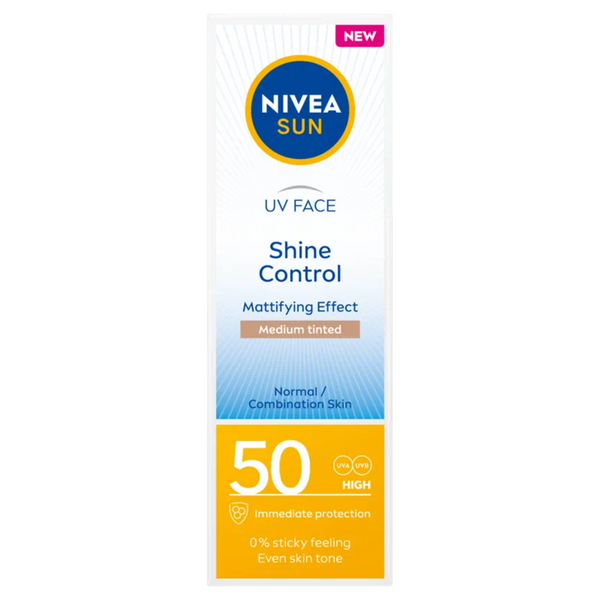 Nivea Shine Control Matujący Krem Do Twarzy SPF50 zdjęcie 1