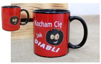 kubek ceramiczny magiczny Kocham Cię jak diabli 9,5x8 cm 380 ml CKZ-102