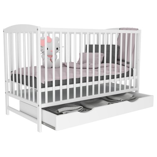 Łóżeczko szuflada OLA BIAŁA TAPCZANIK na Arena.pl