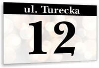 Tabliczka Tablica ADRESOWA ALUMINIOWA Numer domu posesji cyfry ulica 30x20