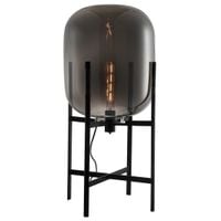 Stojąca LAMPA loft MAVERSA FL-82321-1A-M Italux szklana biurkowa przydymiona