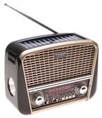 Radio RETRO Przenośne SOLARNE Głośnik Latarka MP3 USB Solar BLUETOOTH 1430