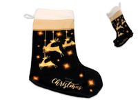 Skarpeta świąteczna, mała - Jelonki, Merry Christmas (CARMANI)