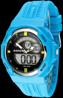 Xonix Wielofunkcyjny zegarek sportowy, LCD/LED + Analog, podświetlenie, WR 100M, antyalergiczny