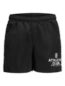 Jack&Jones szorty kąpielowe JPSTMAUI CRINKLE NYLON SWIM STYD SS25 12285513 BLACK/BRIGHT WHI S