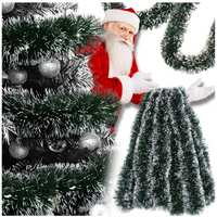 łańcuch na choinkę gęsty zielony 6m girlanda choinkowa boże narodzenie